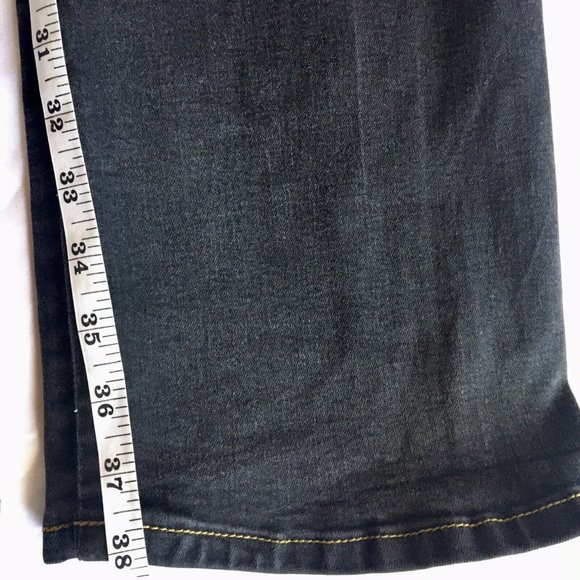 House Of Lords Black Slim Straight Jeans W 34 L‎ 30.5 5 pocket - Picture 8 of 9
